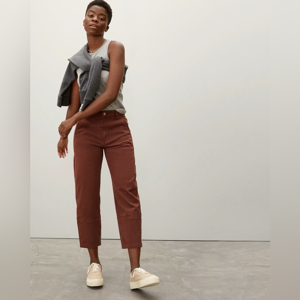 NWT Everlane Utility Barrel Pant in Rosewood